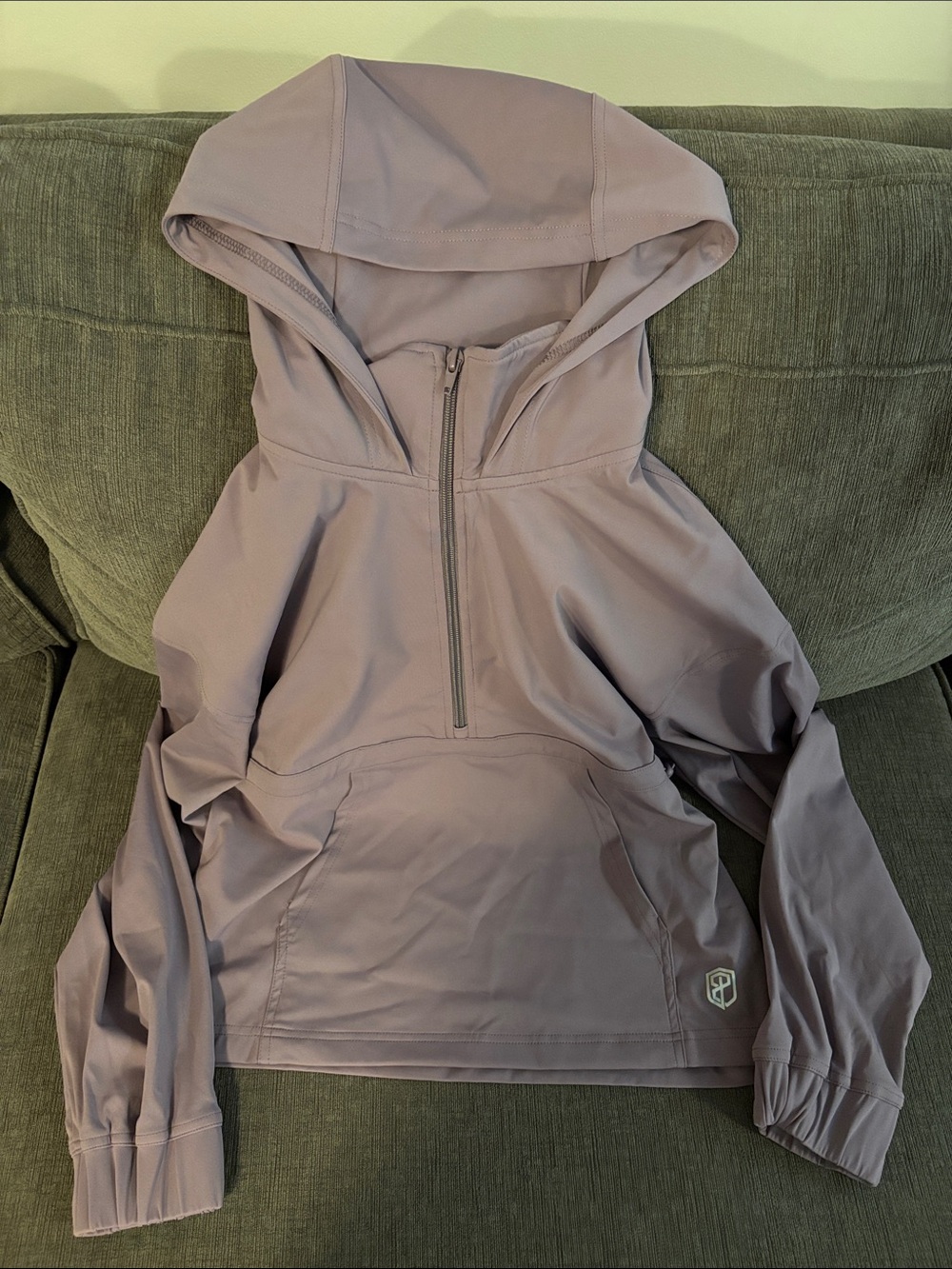 Born Primitive Mauve Hooded Half-Zip Utility Jacket
